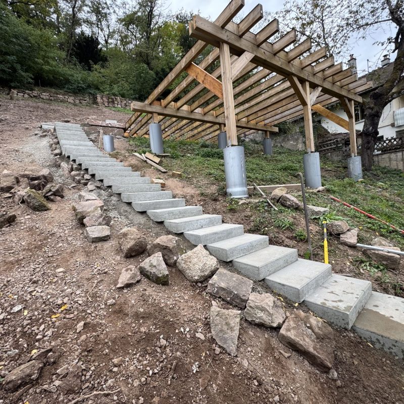 Escaliers et enrochement &agrave; Guebwiller Rixheim 0