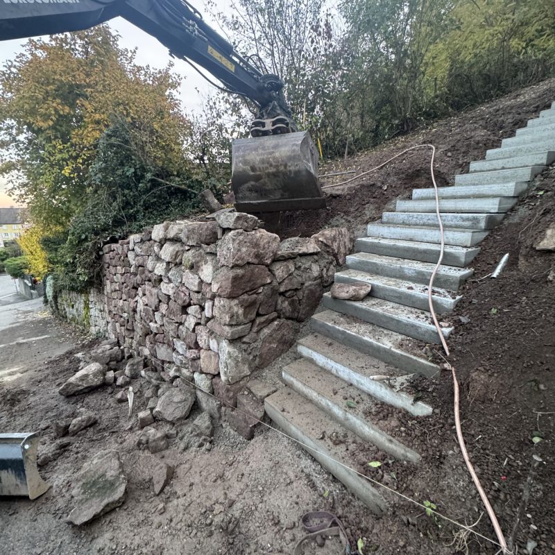 Escaliers et enrochement &agrave; Guebwiller Kingersheim 11