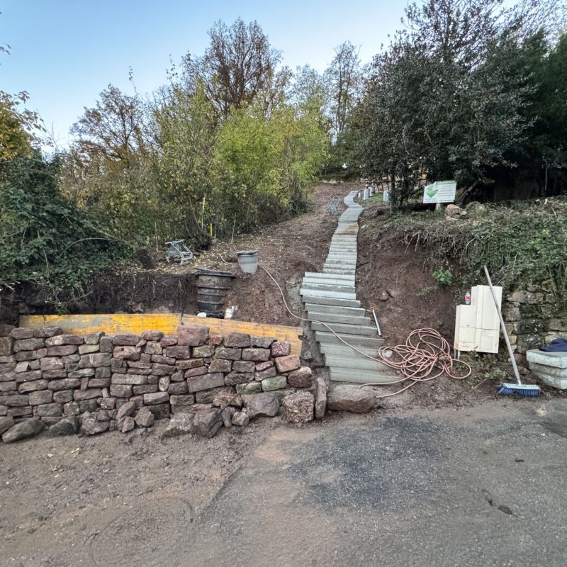 Escaliers et enrochement &agrave; Guebwiller Riedisheim 5